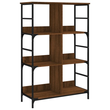 vidaXL Bücherregal Braun Eichen-Optik 78,5x33x117,5 cm Holzwerkstoff