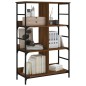 vidaXL Bücherregal Braun Eichen-Optik 78,5x33x117,5 cm Holzwerkstoff vidaXL Bücherregal Braun Eichen-Optik 78,5x33x117,5 cm Holzwerkstoff