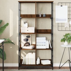 vidaXL Bücherregal Braun Eichen-Optik 78,5x33x153 cm Holzwerkstoff