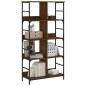 vidaXL Bücherregal Braun Eichen-Optik 78,5x33x153 cm Holzwerkstoff vidaXL Bücherregal Braun Eichen-Optik 78,5x33x153 cm Holzwerkstoff