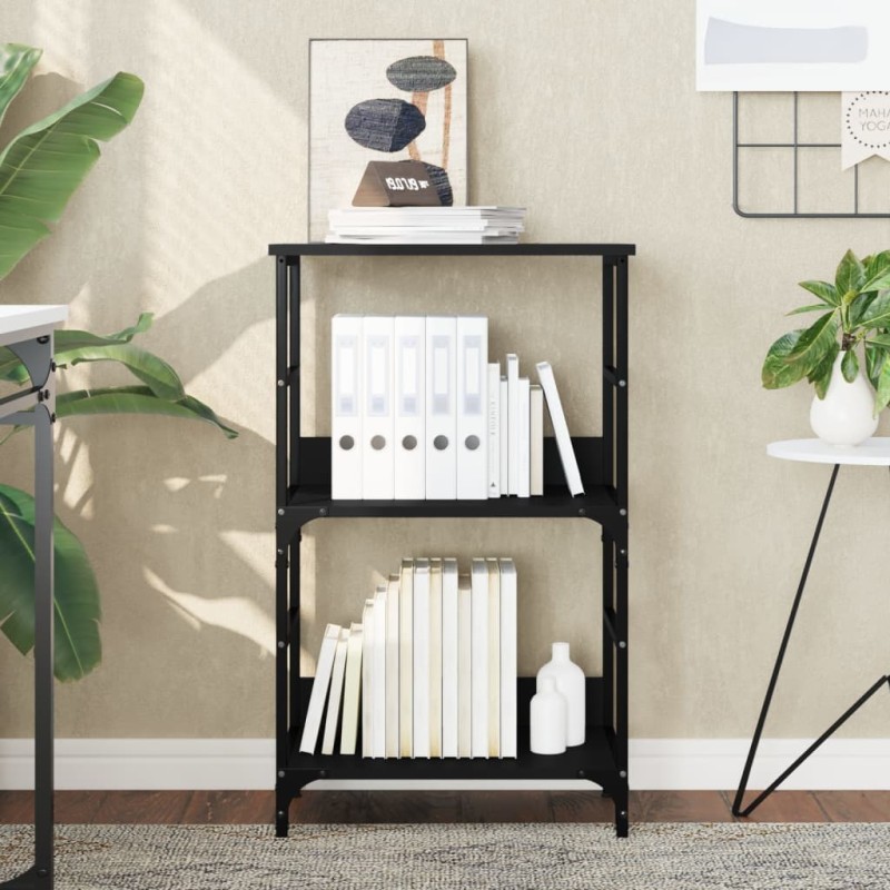 vidaXL Bücherregal Schwarz 50x33x82 cm Holzwerkstoff vidaXL Bücherregal Schwarz 50x33x82 cm Holzwerkstoff