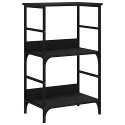 vidaXL Bücherregal Schwarz 50x33x82 cm Holzwerkstoff