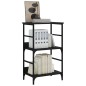 vidaXL Bücherregal Schwarz 50x33x82 cm Holzwerkstoff vidaXL Bücherregal Schwarz 50x33x82 cm Holzwerkstoff