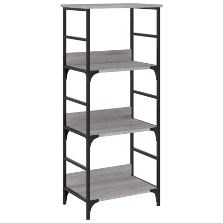 vidaXL Bücherregal Grau Sonoma 50x33x117,5 cm Holzwerkstoff