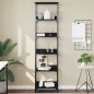 vidaXL Bücherregal Schwarz 50x33x188,5 cm Holzwerkstoff vidaXL Bücherregal Schwarz 50x33x188,5 cm Holzwerkstoff