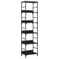 vidaXL Bücherregal Schwarz 50x33x188,5 cm Holzwerkstoff vidaXL Bücherregal Schwarz 50x33x188,5 cm Holzwerkstoff