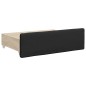 vidaXL Tagesbett Ausziehbar mit Schubladen Schwarz 90x200cm Kunstleder vidaXL Tagesbett Ausziehbar mit Schubladen Schwarz 90x200cm Kunstleder