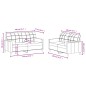 vidaXL 2-tlg. Sofagarnitur mit Kissen Weinrot Stoff vidaXL 2-tlg. Sofagarnitur mit Kissen Weinrot Stoff