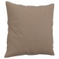 vidaXL 2-tlg. Sofagarnitur mit Kissen Cappuccino-Braun Kunstleder vidaXL 2-tlg. Sofagarnitur mit Kissen Cappuccino-Braun Kunstleder