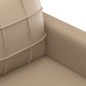 vidaXL 2-tlg. Sofagarnitur mit Kissen Cappuccino-Braun Kunstleder vidaXL 2-tlg. Sofagarnitur mit Kissen Cappuccino-Braun Kunstleder