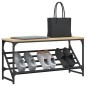 vidaXL Schuhregal Sonoma-Eiche 90x30x45 cm Holzwerkstoff vidaXL Schuhregal Sonoma-Eiche 90x30x45 cm Holzwerkstoff