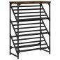 vidaXL Schuhregal Räuchereiche 60x30x85 cm Holzwerkstoff