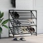 vidaXL Schuhregal Grau Sonoma 90x30x85 cm Holzwerkstoff vidaXL Schuhregal Grau Sonoma 90x30x85 cm Holzwerkstoff