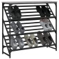 vidaXL Schuhregal Grau Sonoma 90x30x85 cm Holzwerkstoff vidaXL Schuhregal Grau Sonoma 90x30x85 cm Holzwerkstoff