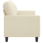 vidaXL 2-Sitzer-Sofa Creme 120 cm Kunstleder vidaXL 2-Sitzer-Sofa Creme 120 cm Kunstleder