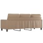 vidaXL 3-Sitzer-Sofa Cappuccino-Braun 180 cm Kunstleder vidaXL 3-Sitzer-Sofa Cappuccino-Braun 180 cm Kunstleder