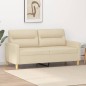 vidaXL 2-Sitzer-Sofa Creme 140 cm Stoff vidaXL 2-Sitzer-Sofa Creme 140 cm Stoff