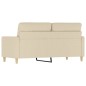 vidaXL 2-Sitzer-Sofa Creme 140 cm Stoff vidaXL 2-Sitzer-Sofa Creme 140 cm Stoff