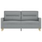 vidaXL 2-Sitzer-Sofa Hellgrau 140 cm Stoff vidaXL 2-Sitzer-Sofa Hellgrau 140 cm Stoff