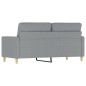 vidaXL 2-Sitzer-Sofa Hellgrau 140 cm Stoff vidaXL 2-Sitzer-Sofa Hellgrau 140 cm Stoff