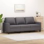 vidaXL 3-Sitzer-Sofa Grau 180 cm Kunstleder vidaXL 3-Sitzer-Sofa Grau 180 cm Kunstleder