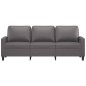 vidaXL 3-Sitzer-Sofa Grau 180 cm Kunstleder vidaXL 3-Sitzer-Sofa Grau 180 cm Kunstleder