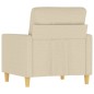 vidaXL Sofasessel Creme 60 cm Stoff vidaXL Sofasessel Creme 60 cm Stoff