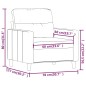 vidaXL Sofasessel Creme 60 cm Stoff vidaXL Sofasessel Creme 60 cm Stoff