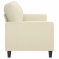 vidaXL 2-Sitzer-Sofa Creme 140 cm Kunstleder vidaXL 2-Sitzer-Sofa Creme 140 cm Kunstleder