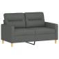 vidaXL 2-Sitzer-Sofa Dunkelgrau 120 cm Stoff vidaXL 2-Sitzer-Sofa Dunkelgrau 120 cm Stoff