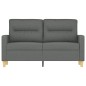 vidaXL 2-Sitzer-Sofa Dunkelgrau 120 cm Stoff vidaXL 2-Sitzer-Sofa Dunkelgrau 120 cm Stoff