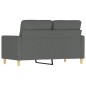 vidaXL 2-Sitzer-Sofa Dunkelgrau 120 cm Stoff vidaXL 2-Sitzer-Sofa Dunkelgrau 120 cm Stoff
