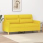 vidaXL 2-Sitzer-Sofa Hellgelb 140 cm Stoff vidaXL 2-Sitzer-Sofa Hellgelb 140 cm Stoff