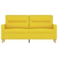vidaXL 2-Sitzer-Sofa Hellgelb 140 cm Stoff vidaXL 2-Sitzer-Sofa Hellgelb 140 cm Stoff