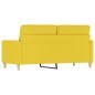 vidaXL 2-Sitzer-Sofa Hellgelb 140 cm Stoff vidaXL 2-Sitzer-Sofa Hellgelb 140 cm Stoff