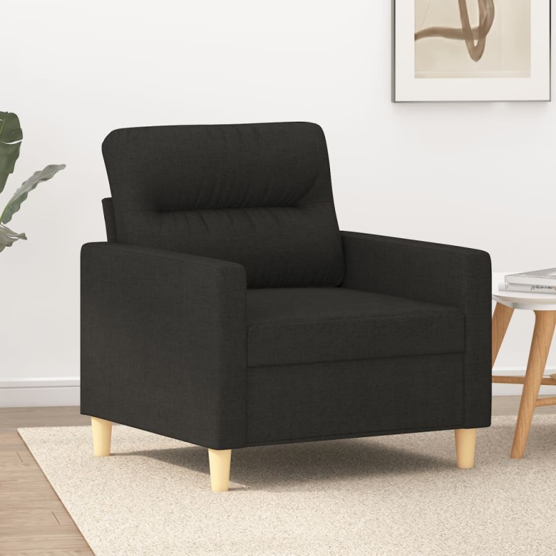 vidaXL Sofasessel Schwarz 60 cm Stoff vidaXL Sofasessel Schwarz 60 cm Stoff