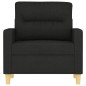 vidaXL Sofasessel Schwarz 60 cm Stoff vidaXL Sofasessel Schwarz 60 cm Stoff