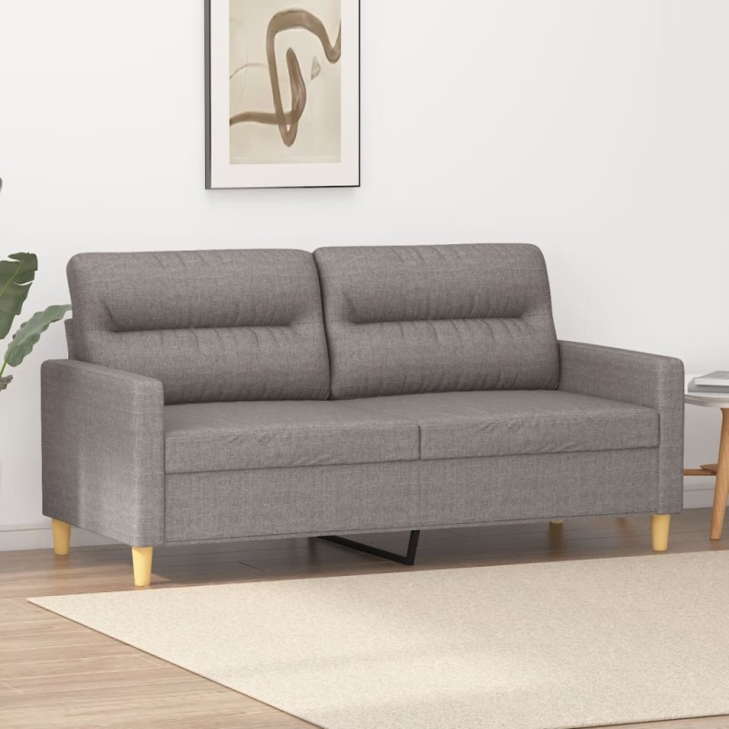 vidaXL 2-Sitzer-Sofa Taupe 140 cm Stoff vidaXL 2-Sitzer-Sofa Taupe 140 cm Stoff