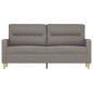 vidaXL 2-Sitzer-Sofa Taupe 140 cm Stoff vidaXL 2-Sitzer-Sofa Taupe 140 cm Stoff