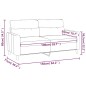 vidaXL 2-Sitzer-Sofa Taupe 140 cm Stoff vidaXL 2-Sitzer-Sofa Taupe 140 cm Stoff