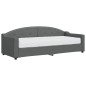 vidaXL Tagesbett mit Matratze Dunkelgrau 80x200 cm Stoff vidaXL Tagesbett mit Matratze Dunkelgrau 80x200 cm Stoff