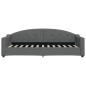 vidaXL Tagesbett mit Matratze Dunkelgrau 80x200 cm Stoff vidaXL Tagesbett mit Matratze Dunkelgrau 80x200 cm Stoff