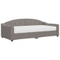 vidaXL Tagesbett mit Matratze Taupe 90x200 cm Stoff vidaXL Tagesbett mit Matratze Taupe 90x200 cm Stoff