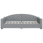 vidaXL Tagesbett mit Matratze Hellgrau 90x190 cm Stoff
