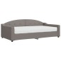 vidaXL Tagesbett mit Matratze Taupe 100x200 cm Stoff vidaXL Tagesbett mit Matratze Taupe 100x200 cm Stoff