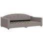 vidaXL Tagesbett mit Matratze Taupe 100x200 cm Stoff vidaXL Tagesbett mit Matratze Taupe 100x200 cm Stoff