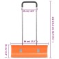 vidaXL Schneeschieber mit Teleskopgriff Orange 96 cm Stahl vidaXL Schneeschieber mit Teleskopgriff Orange 96 cm Stahl