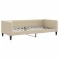 vidaXL Tagesbett Ausziehbar mit Schubladen Creme 90x200 cm Stoff vidaXL Tagesbett Ausziehbar mit Schubladen Creme 90x200 cm Stoff