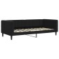 vidaXL Tagesbett Ausziehbar mit Schubladen Schwarz 90x200 cm Samt vidaXL Tagesbett Ausziehbar mit Schubladen Schwarz 90x200 cm Samt