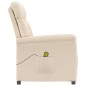 Massagesessel Beige Mikrofasergewebe Massagesessel Beige Mikrofasergewebe